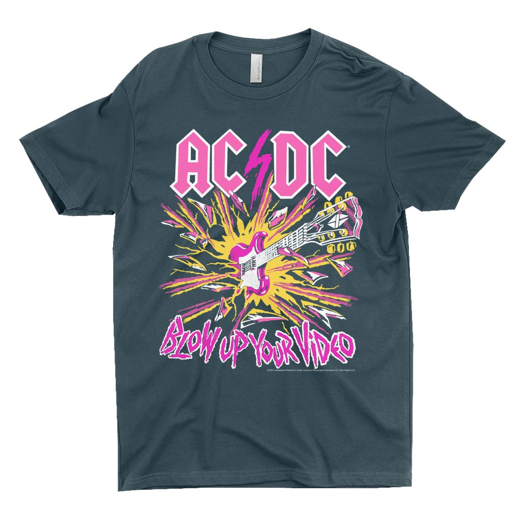 AC/DC T-Shirt | Blow Up Your Video Neon Design Shirt
