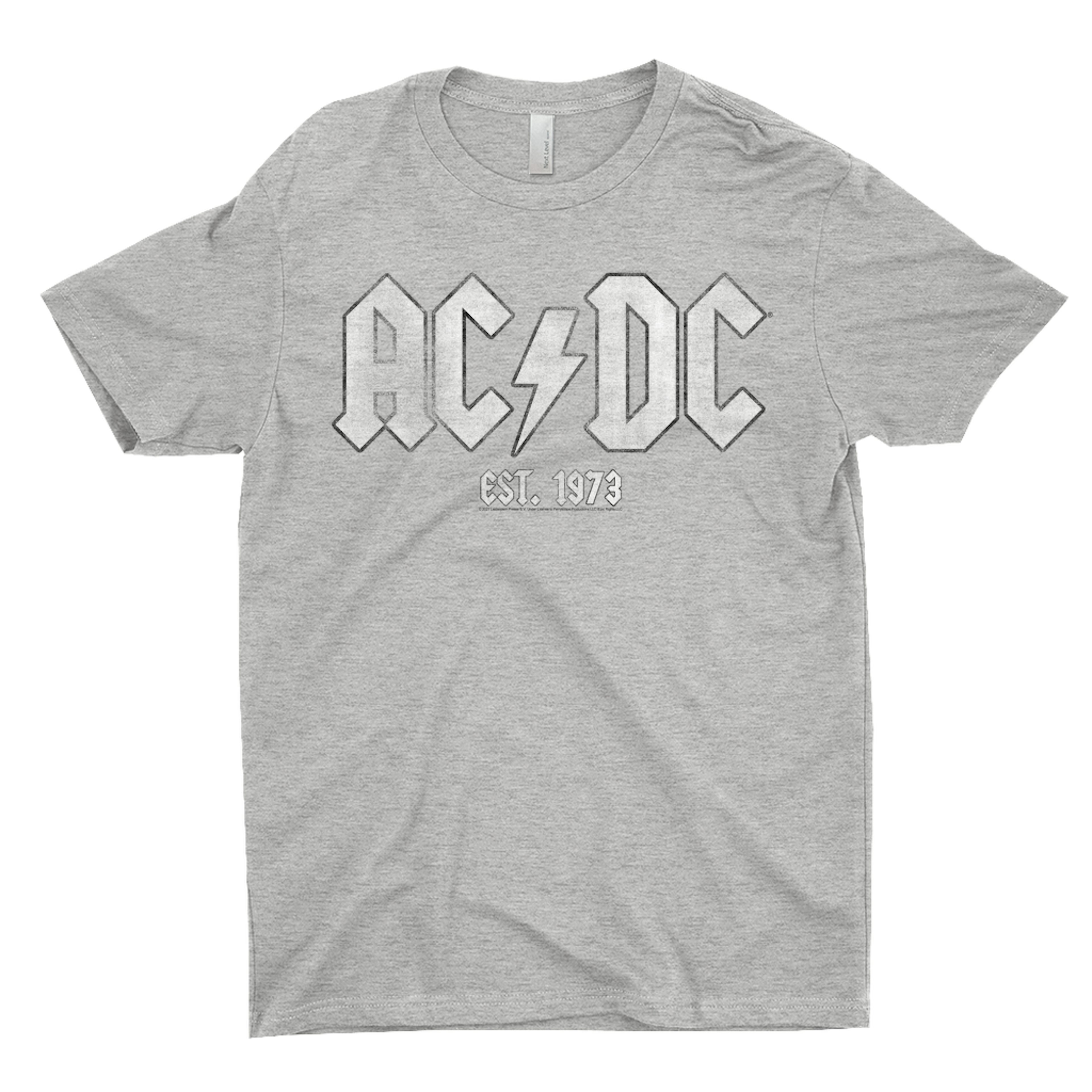 AC/DC T-Shirt | Est. 1973 Distressed Shirt (Merchbar Exclusive)