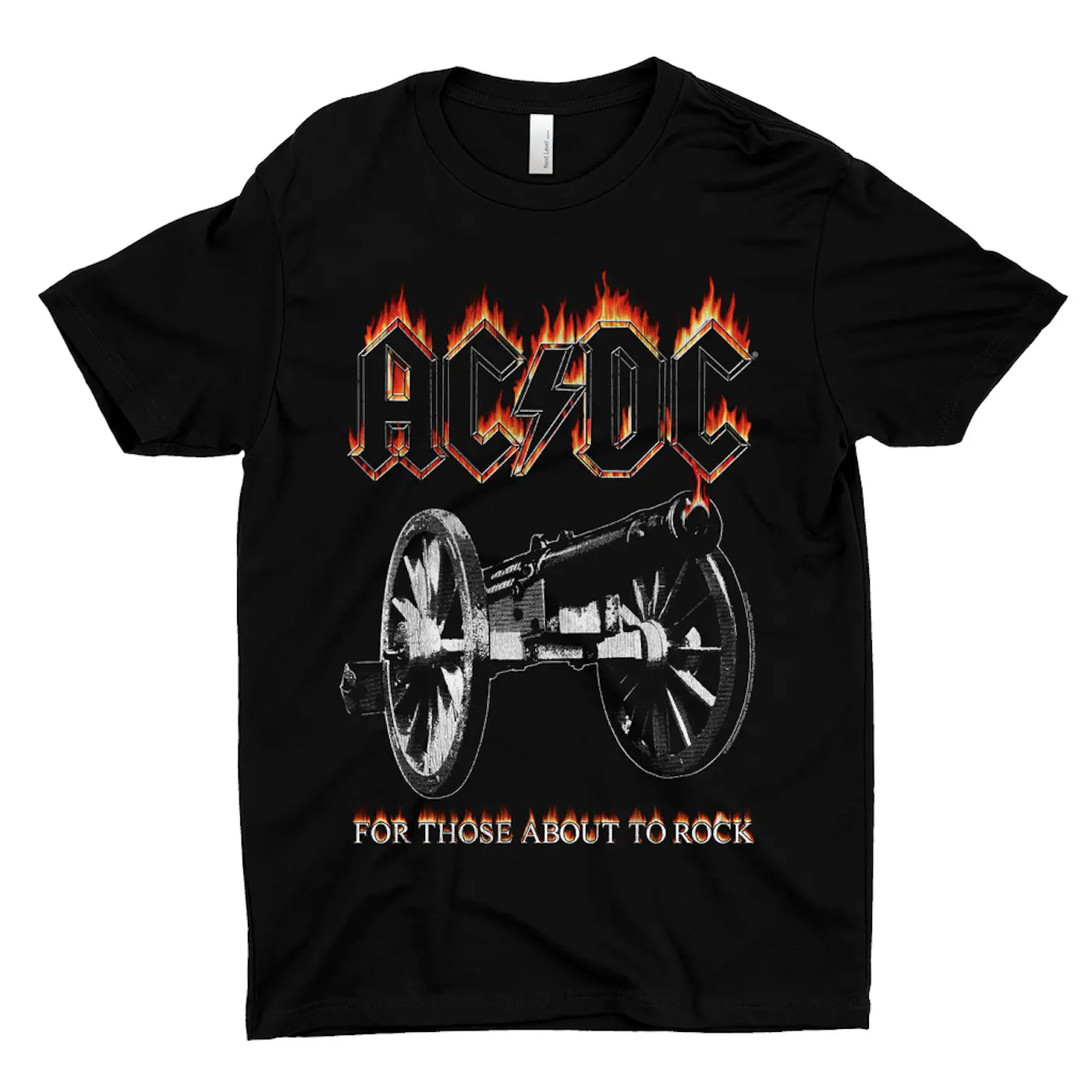 AC/DC T-Shirt | For Those About To Rock Flame Cannon Shirt