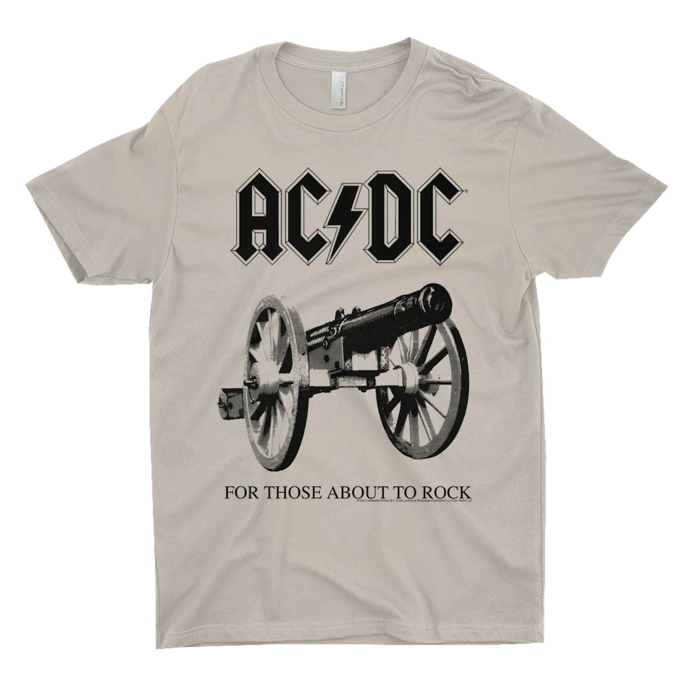 About Image For Those Cannon To AC/DC | Black Shirt T-Shirt Rock