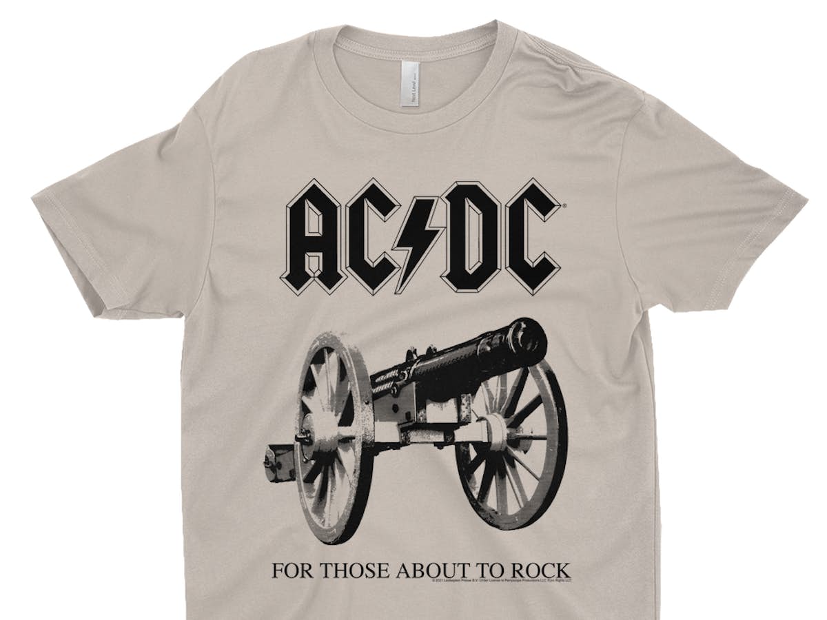 AC/DC T-Shirt | For Those About To Rock Cannon Black Image Shirt