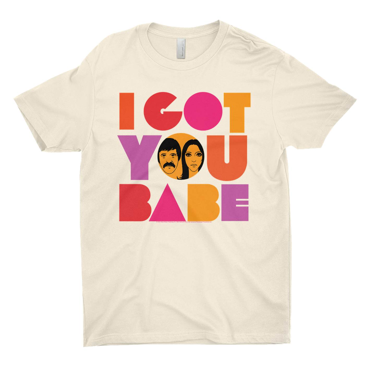 Sonny & Cher T-Shirt | I Got You Babe Bright Logo Image Sonny And Cher Shirt