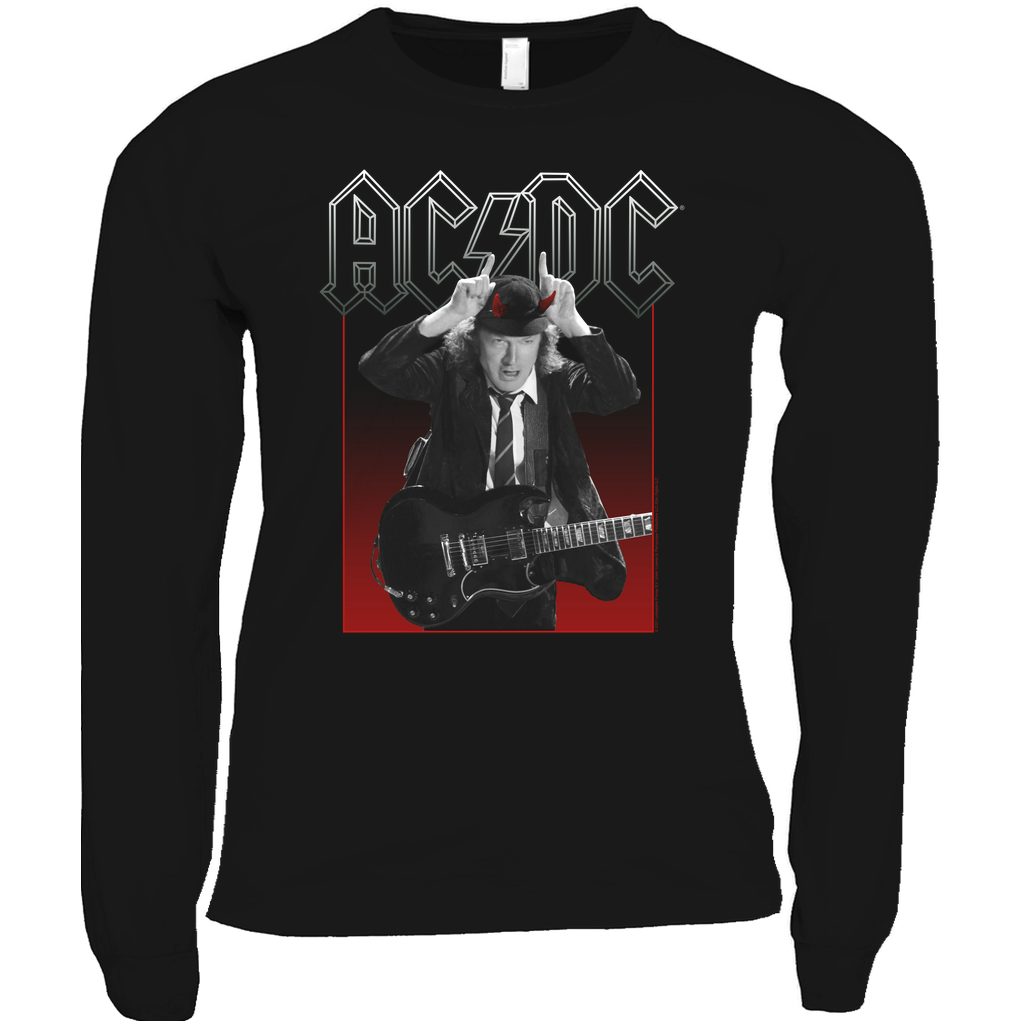 AC/DC Angus Young Red Horns Design Shirt (Merchbar Exclusive)
