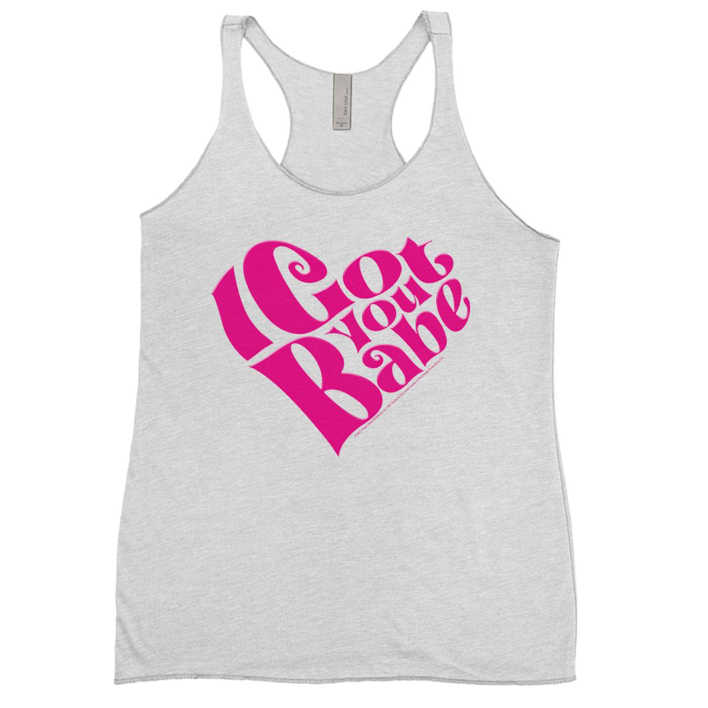 Sonny & Cher Ladies' Tank Top | I Got You Babe Heart Image Sonny and Cher Shirt