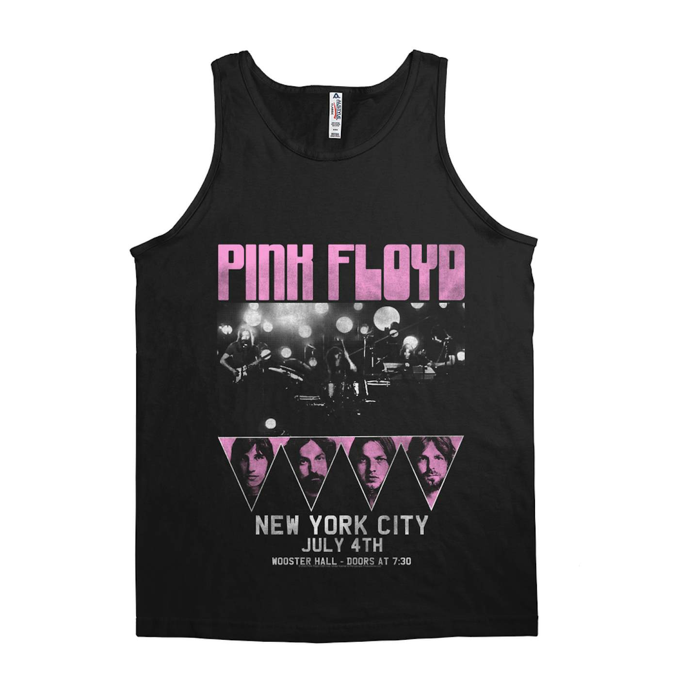 Unisex Tank Top  New York City 4th Of July Concert Poster Pink Shirt