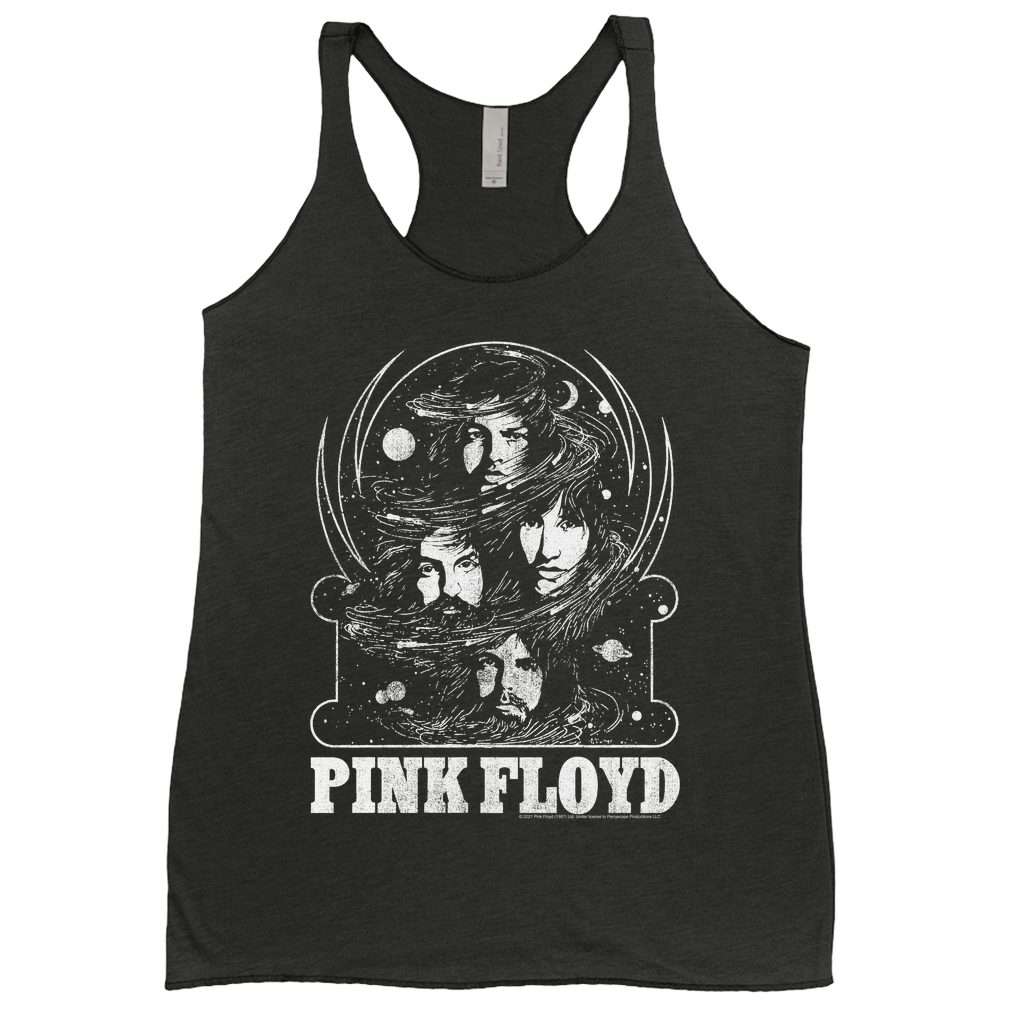 Pink Floyd Ladies' Tank Top Band Universe Design Pink Floyd Shirt