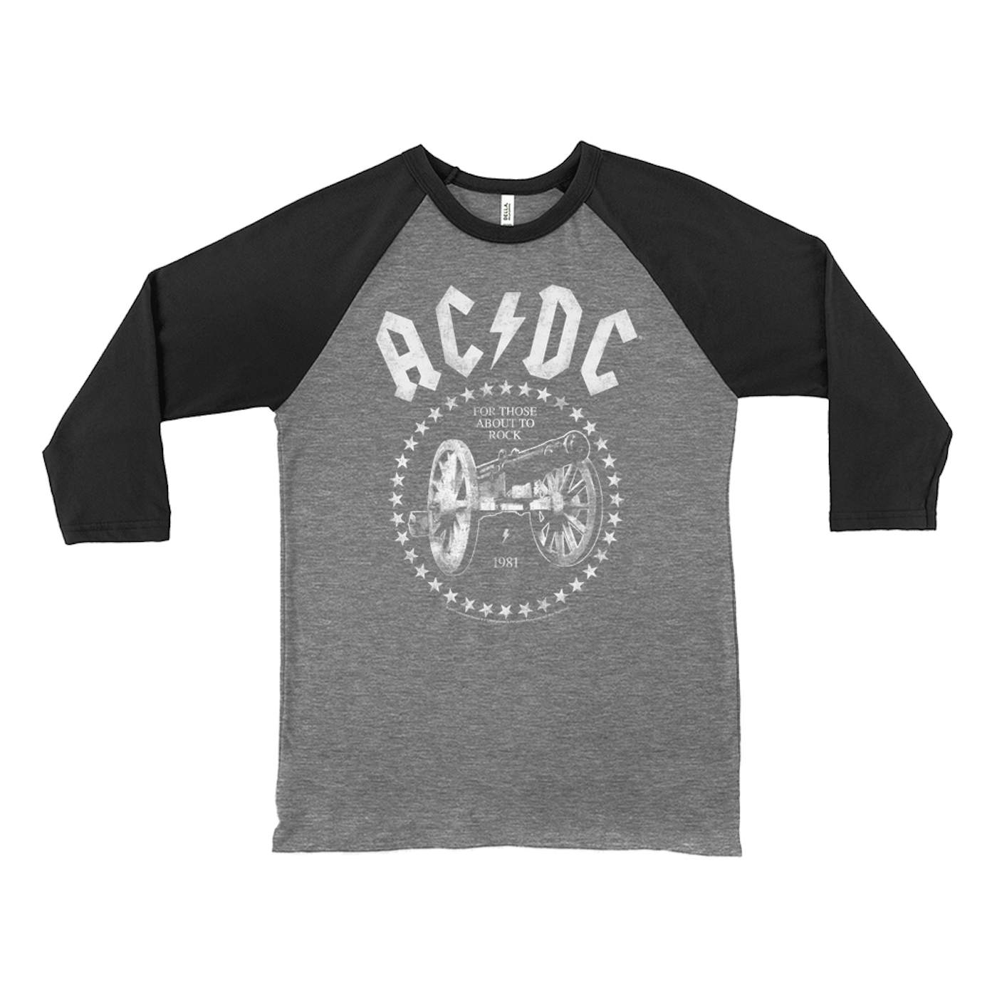 AC/DC For Those About To Rock 3/4 Sleeve Baseball Jersey