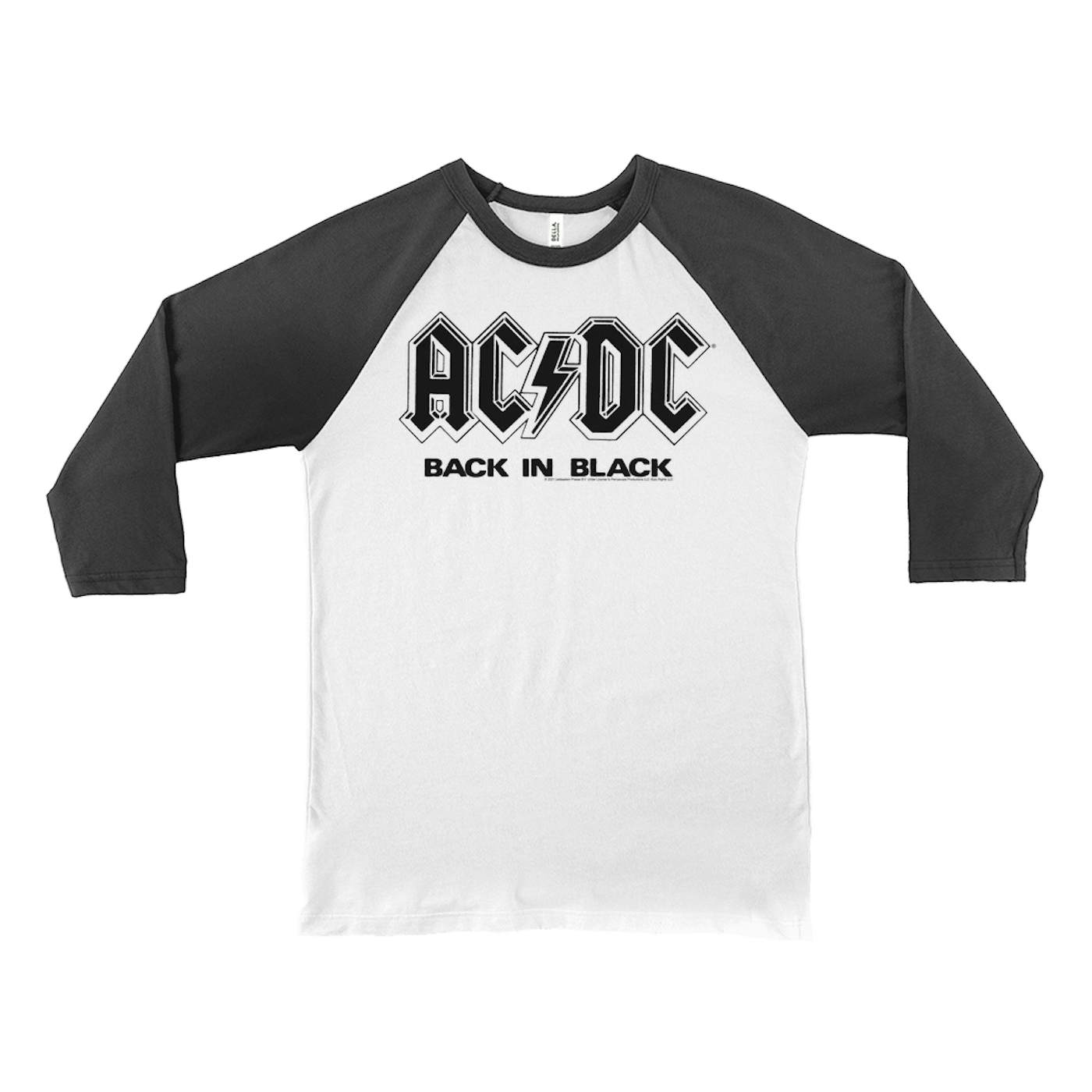 Back In Black ACDC Raglan Baseball Shirt