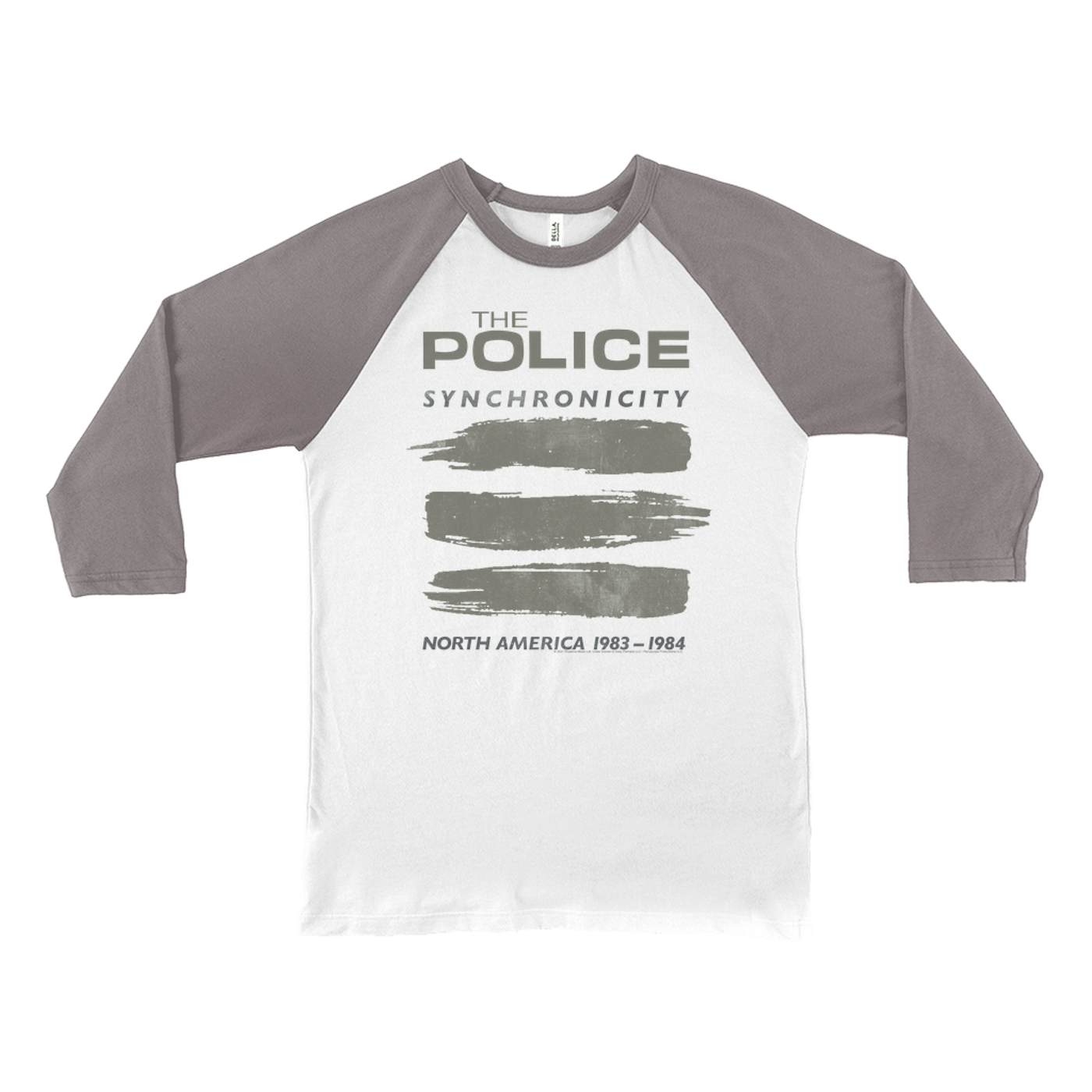 The Police 3/4 Sleeve Baseball Tee | Synchronicity North America Tour 1983 - 1984 The Police Shirt