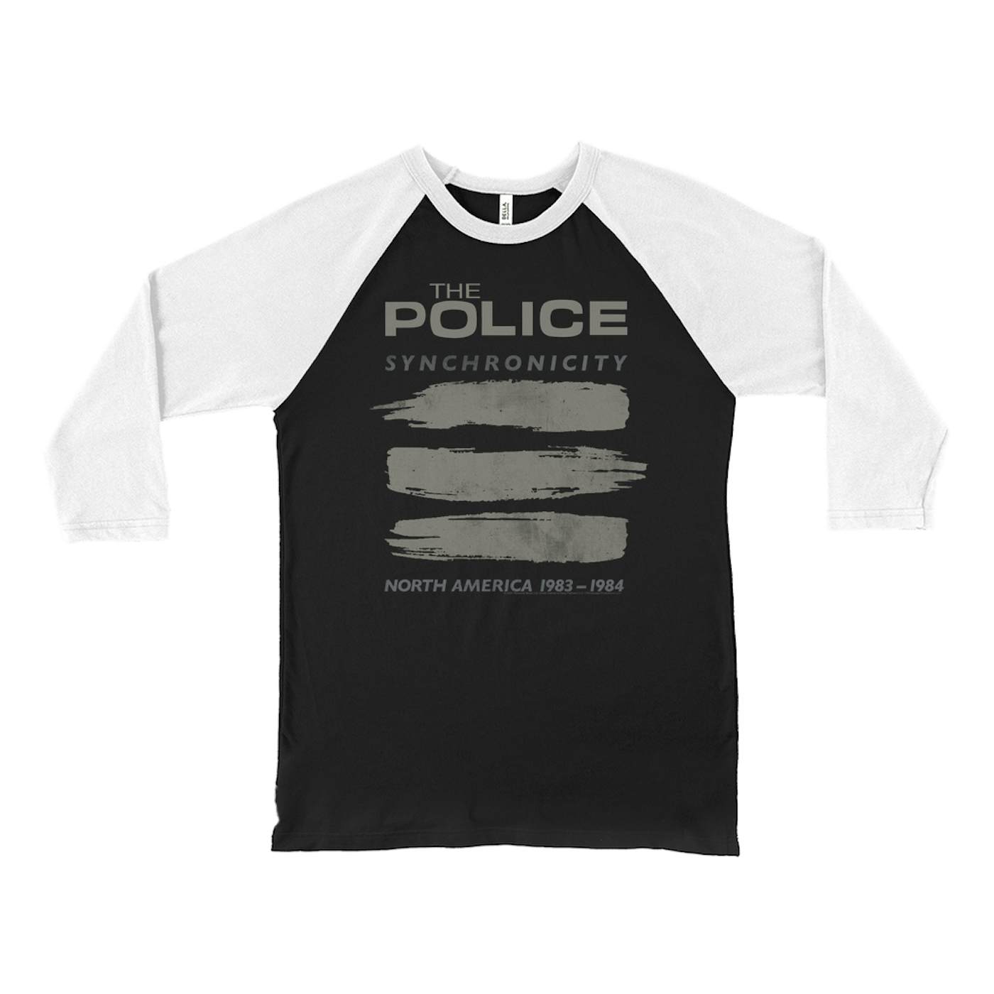 The Police 3/4 Sleeve Baseball Tee | Synchronicity North America Tour 1983 - 1984 The Police Shirt