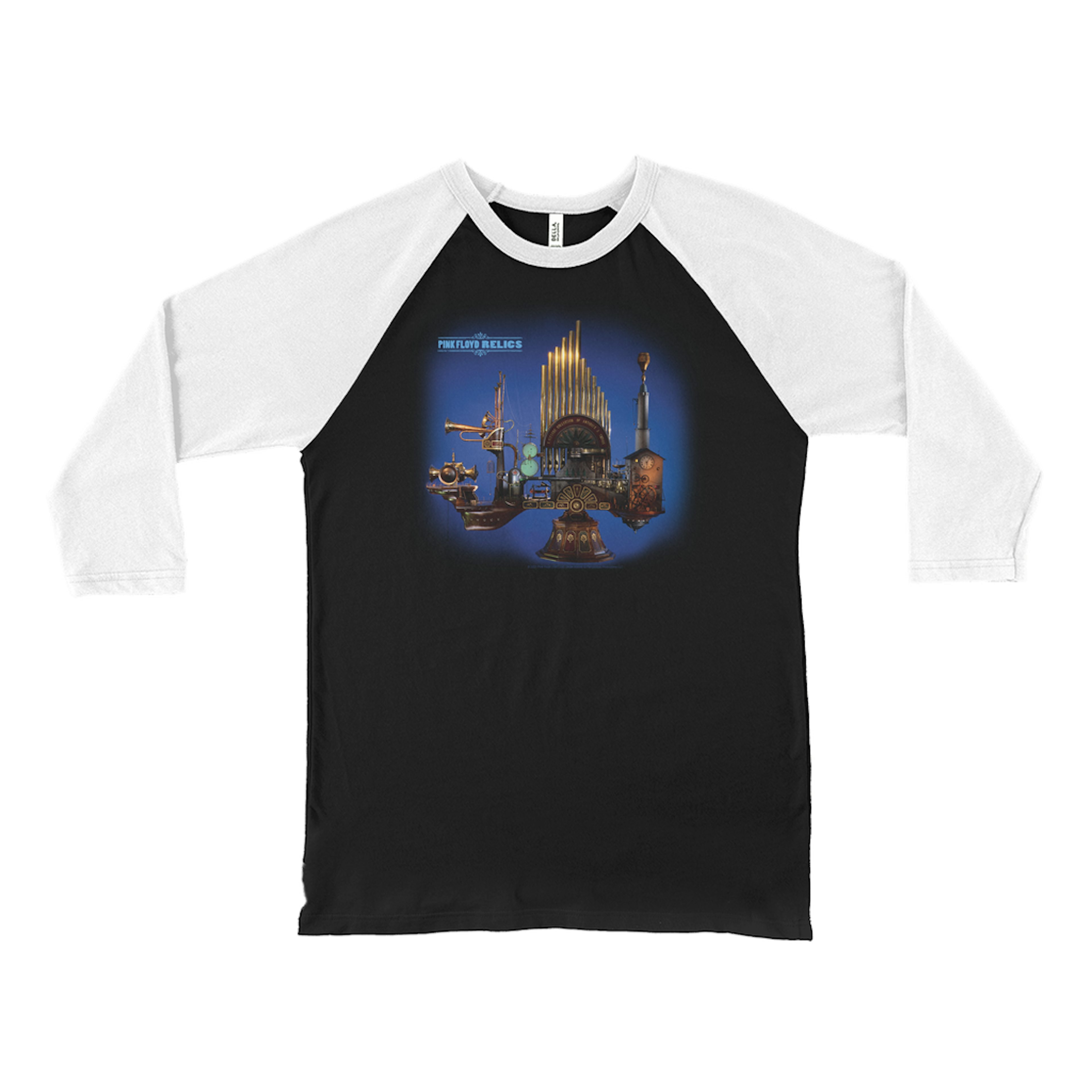 insect commando Publicatie Pink Floyd 3/4 Sleeve Baseball Tee | Relics Album Cover Pink Floyd Shirt