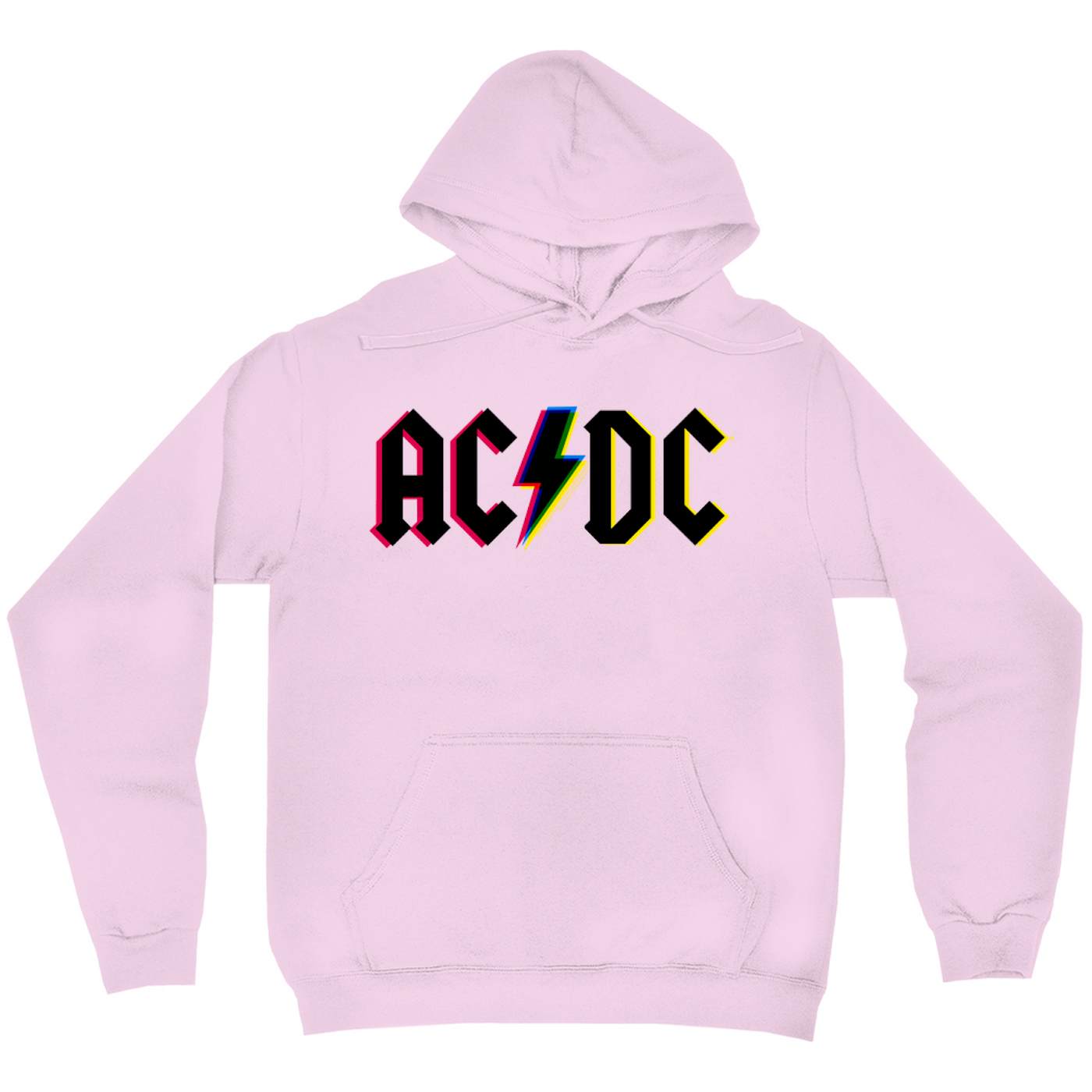 AC/DC Hoodie | Neon Glitch Logo Hoodie (Merchbar Exclusive)
