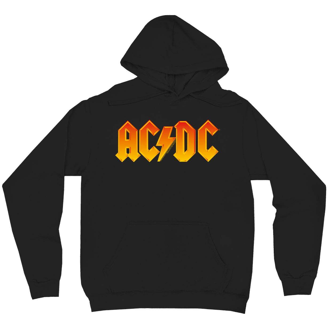 AC/DC - Gradient Yellow Hoodie Logo Orange