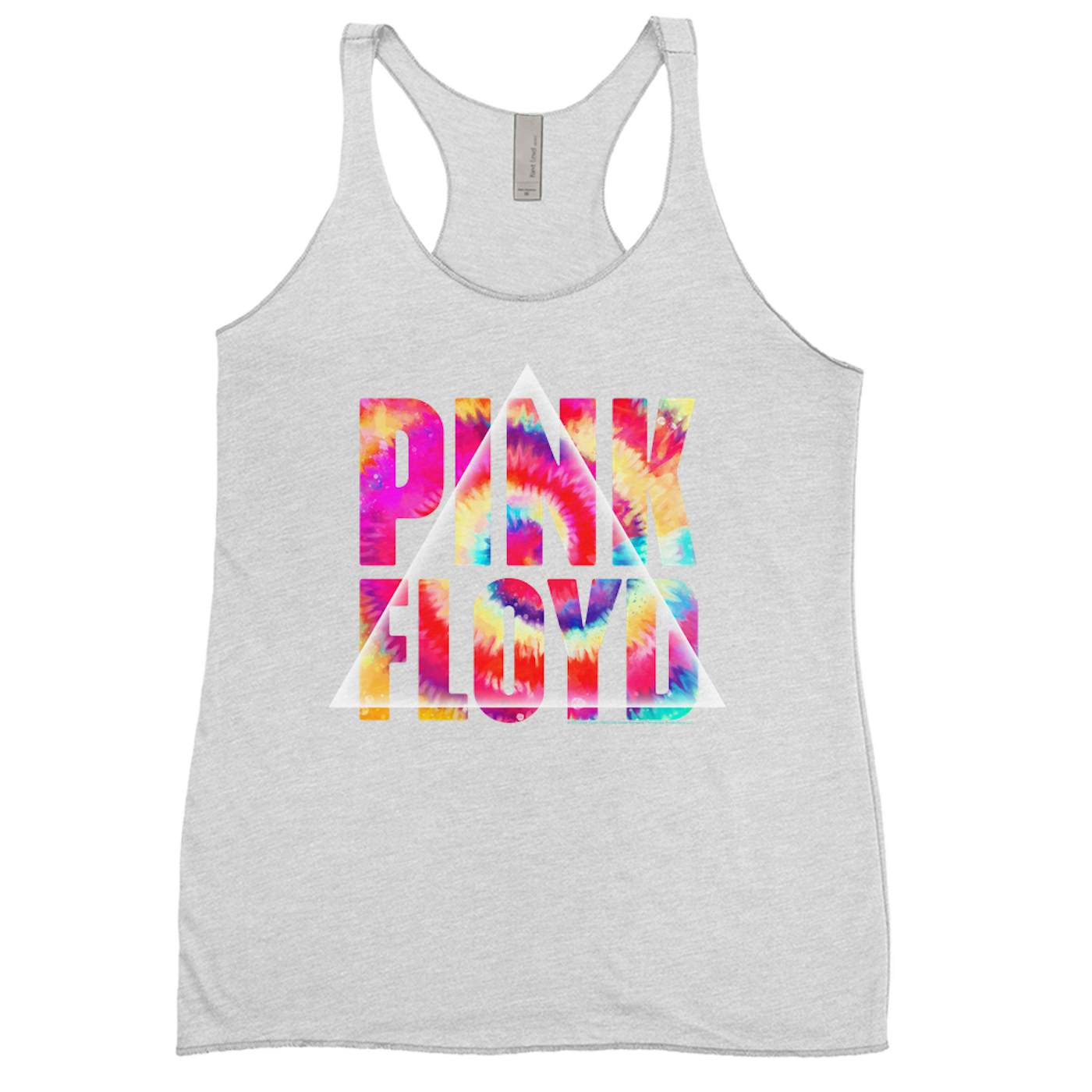 Pink Floyd Ladies' Tank Top | Tie Dye Prism Logo Pink Floyd Shirt (Merchbar Exclusive)