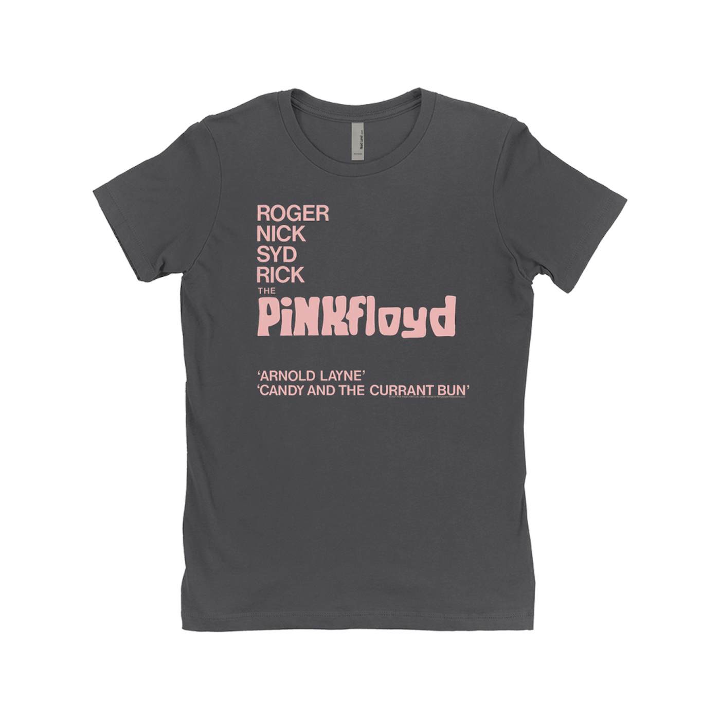 Pink Floyd Ladies' Boyfriend T-Shirt | Album Cover Featuring Arnold Layne Pink Floyd Shirt