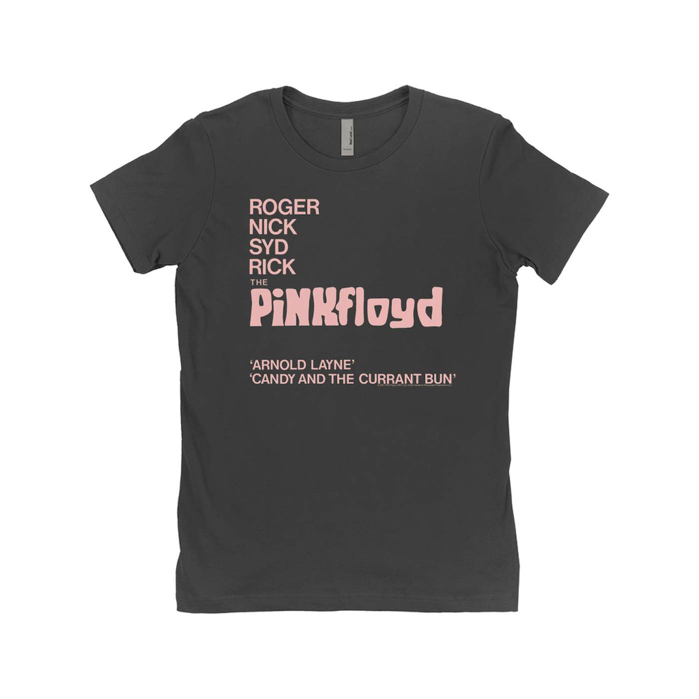 Pink Floyd Ladies' Boyfriend T-Shirt | Album Cover Featuring Arnold Layne Pink Floyd Shirt