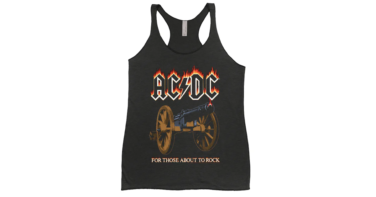 AC/DC For Those About To Rock Flame Cannon Shirt