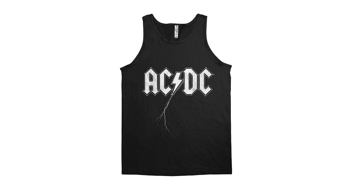 AC/DC Unisex Tank Top | Lightning Strike Logo Shirt (Merchbar Exclusive)