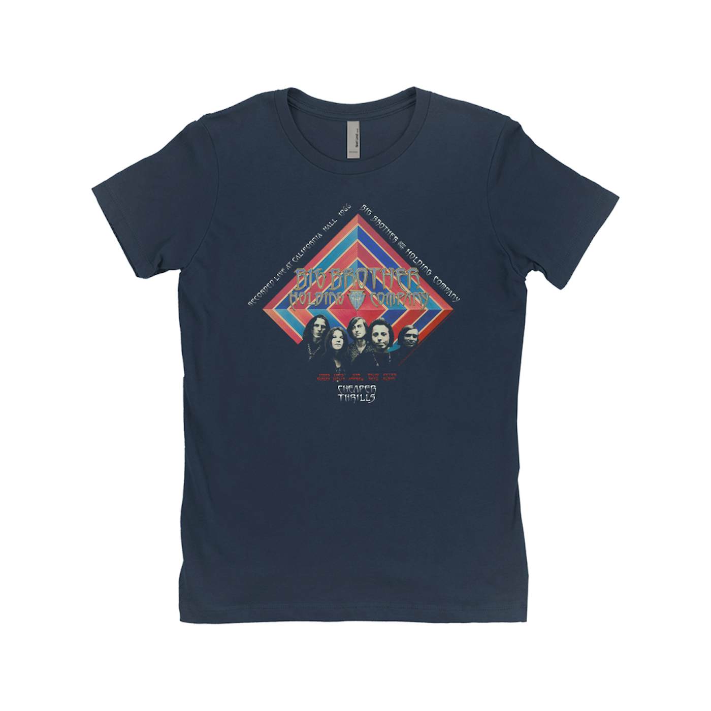 Big Brother & The Holding Company Big Brother and The Holding Co. Ladies' Boyfriend T-Shirt | Cheaper Thrills Album Cover Big Brother and The Holding Co. Shirt