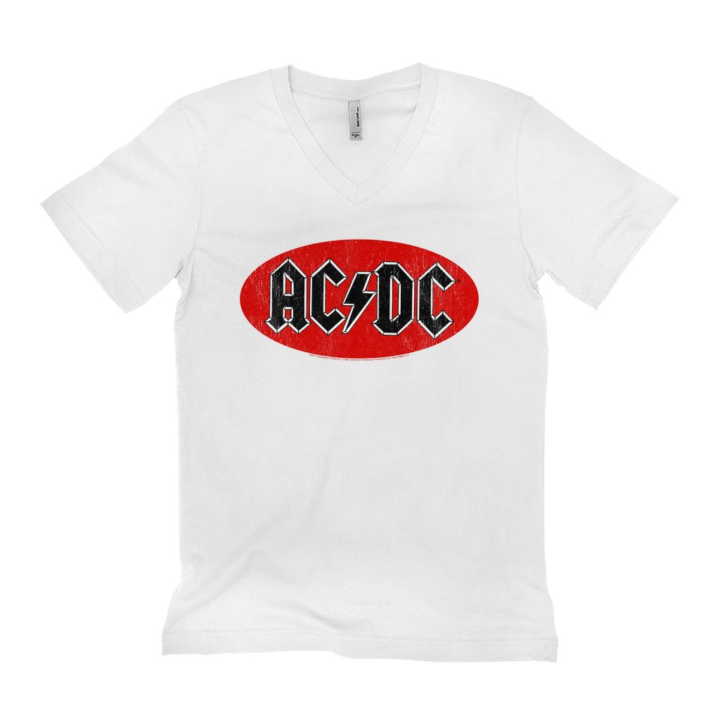AC/DC Bumper Sticker Logo Distressed Shirt