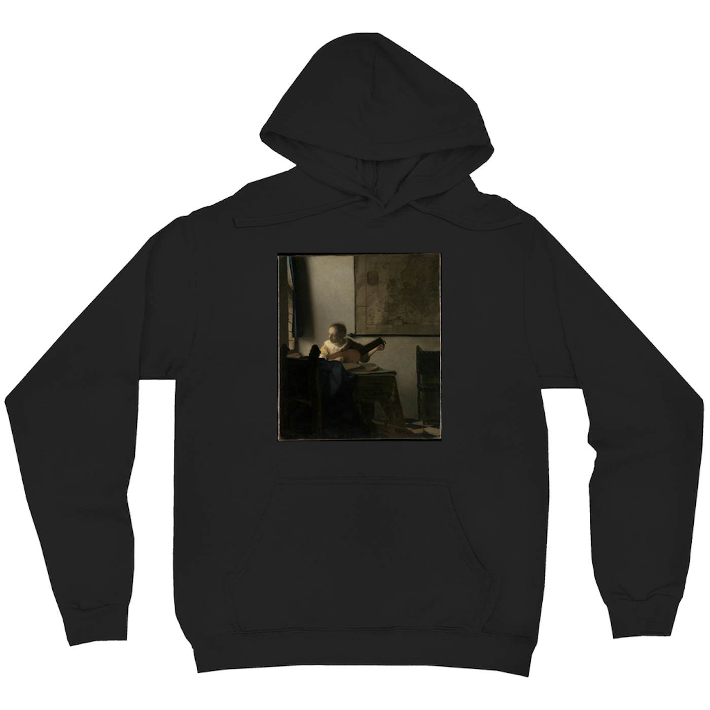 Merchbar Museum Series Hoodie | Young Woman with a Lute Merchbar Museum Series Hoodie
