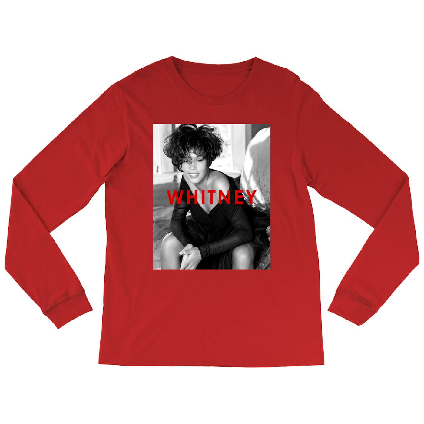 Whitney Houston Long Sleeve Shirt | Bold Black And White Cover Whitney ...