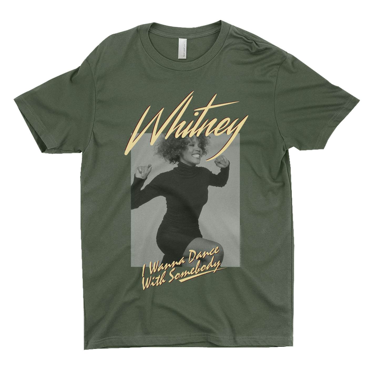 Whitney Houston T-Shirt | I Wanna Dance With Somebody Ivory Design Whitney Houston Shirt