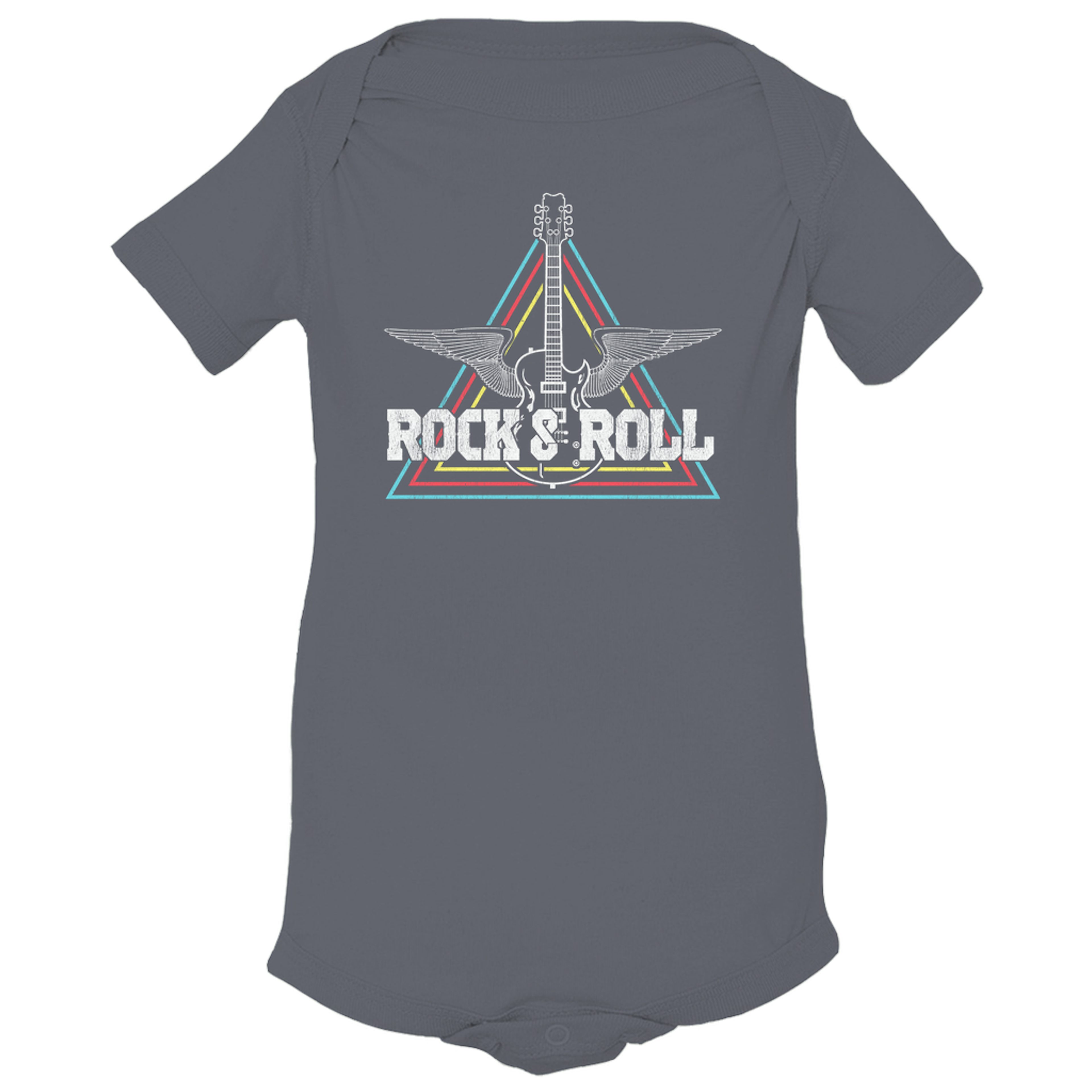 Merchbar Music Life Baby Onesie Flying Guitar Rock n' Roll Merchbar