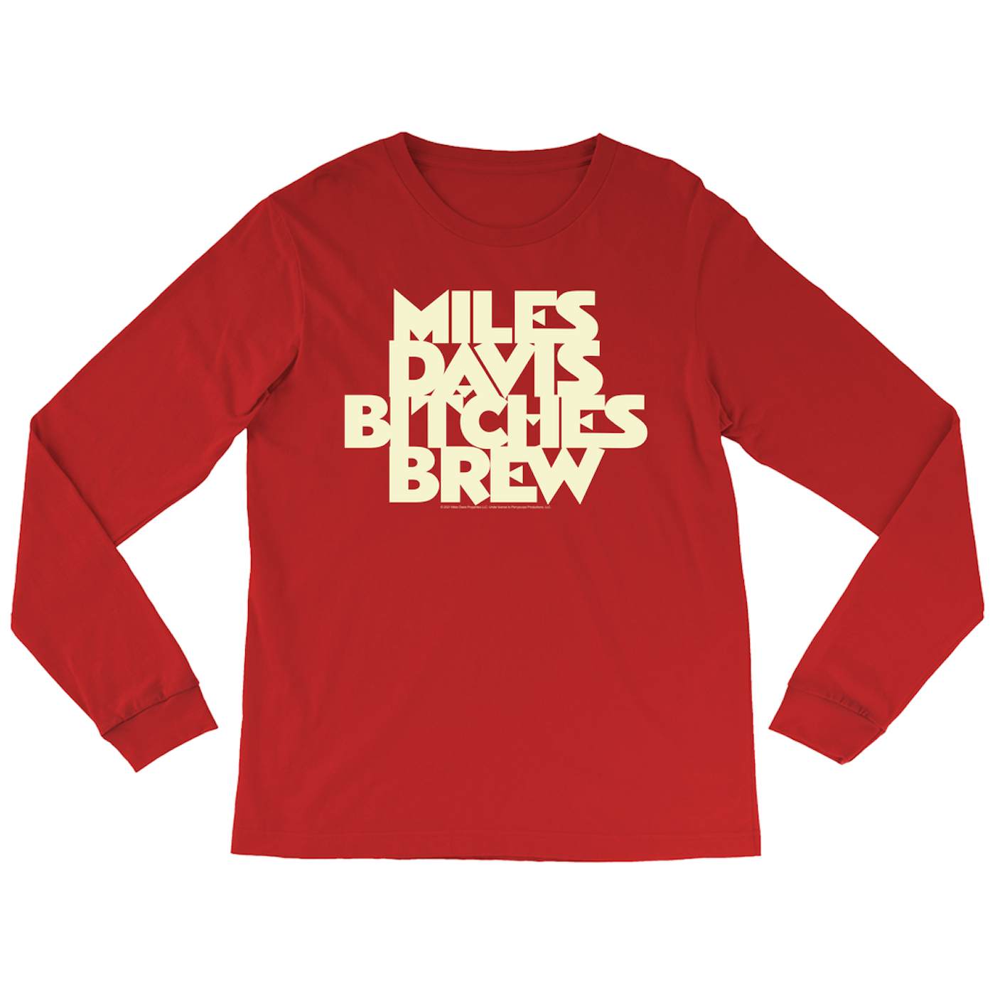 Miles Davis Sweatshirt | Bitches Brew White Logo Miles Davis Sweatshirt