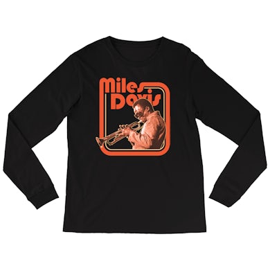 Miles Davis Long Sleeve Shirt | Young Miles Retro Image Miles Davis Shirt