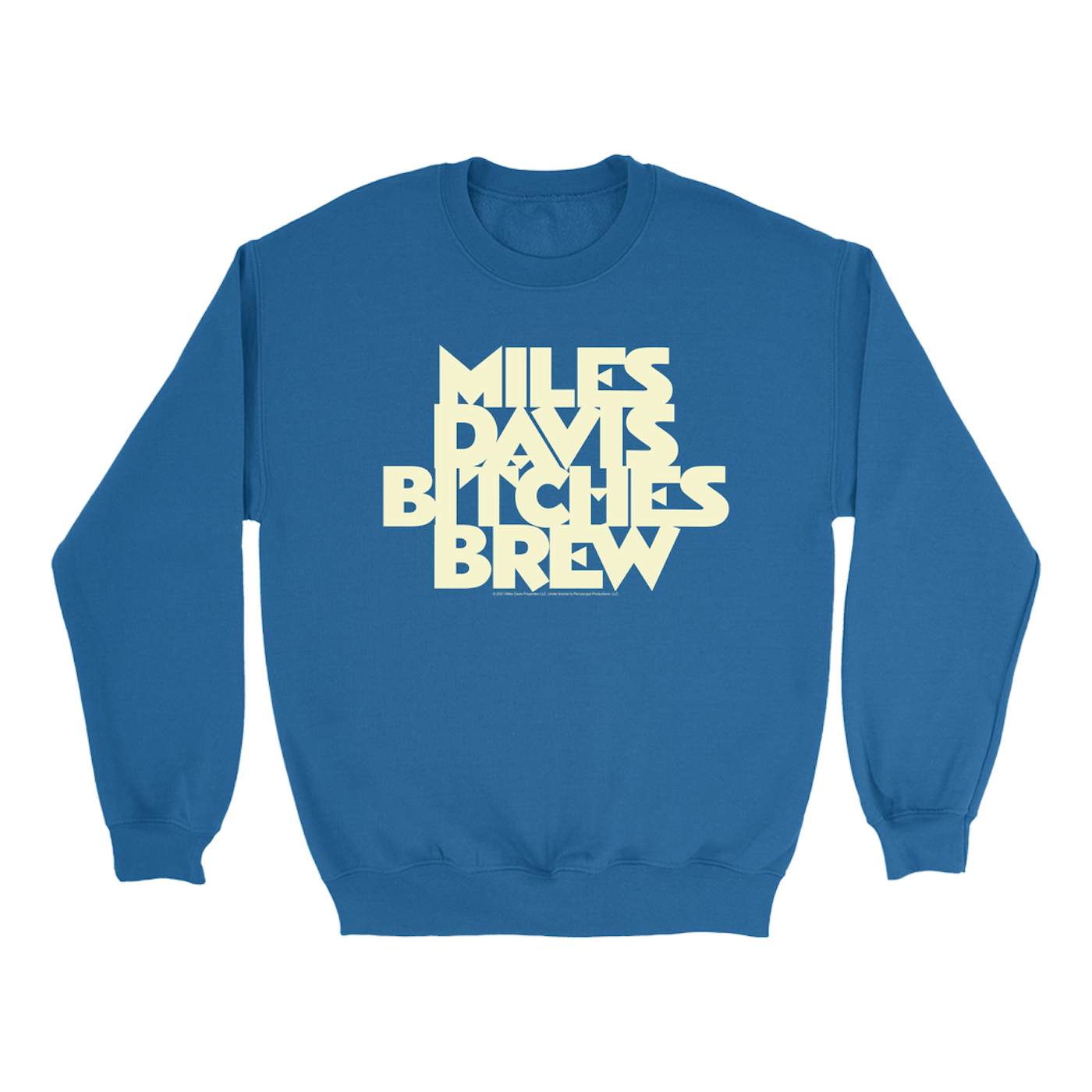 Miles Davis Sweatshirt | Bitches Brew White Logo Miles Davis Sweatshirt