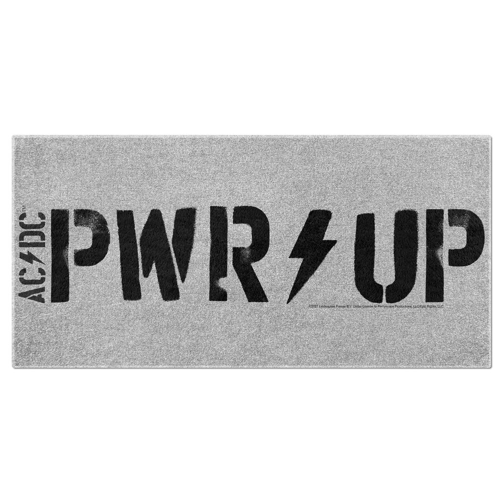 AC/DC PWR Up Black Logo Towel (Merchbar Exclusive)