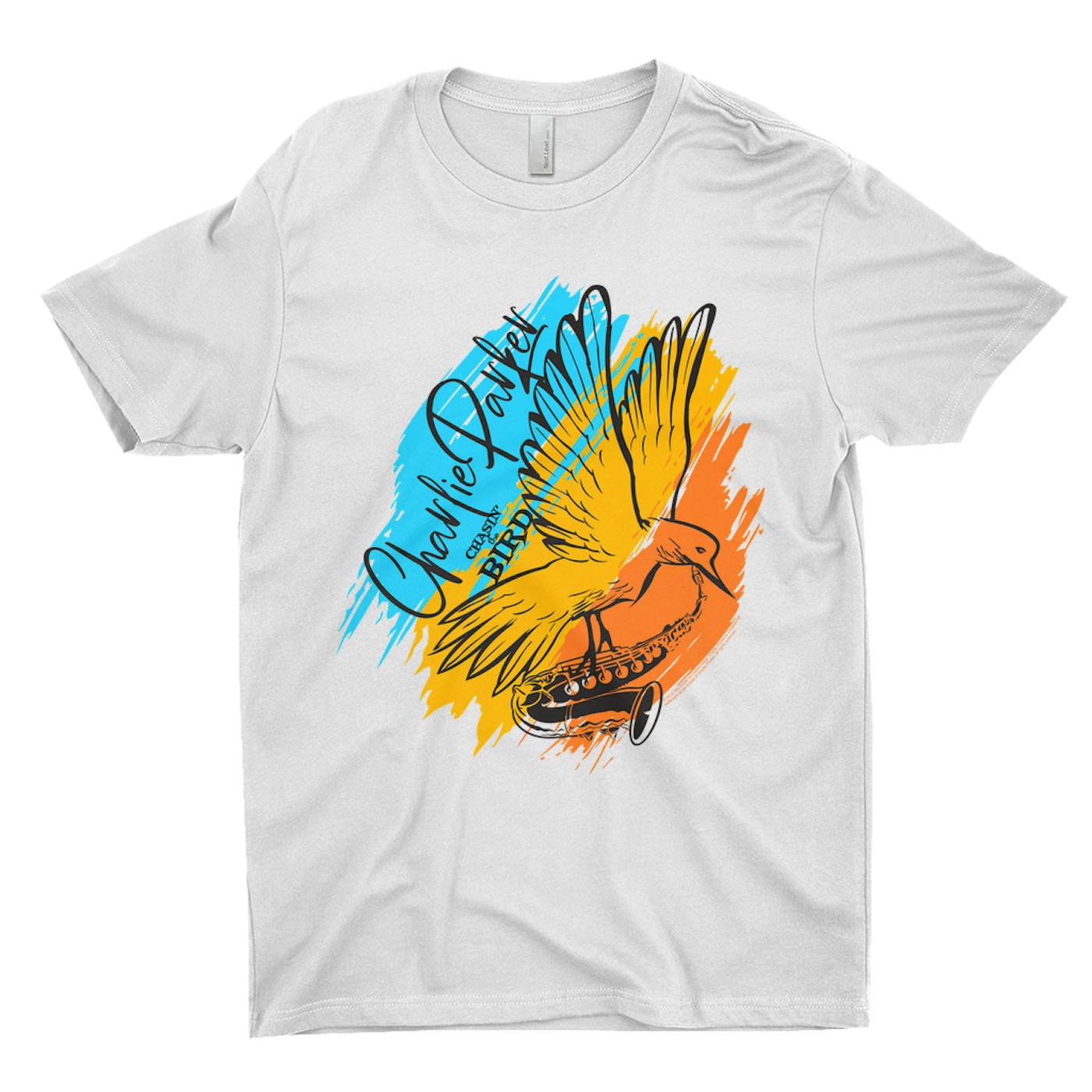 Charlie Parker T-Shirt | Chasin' The Bird Colorful Brush Stroke