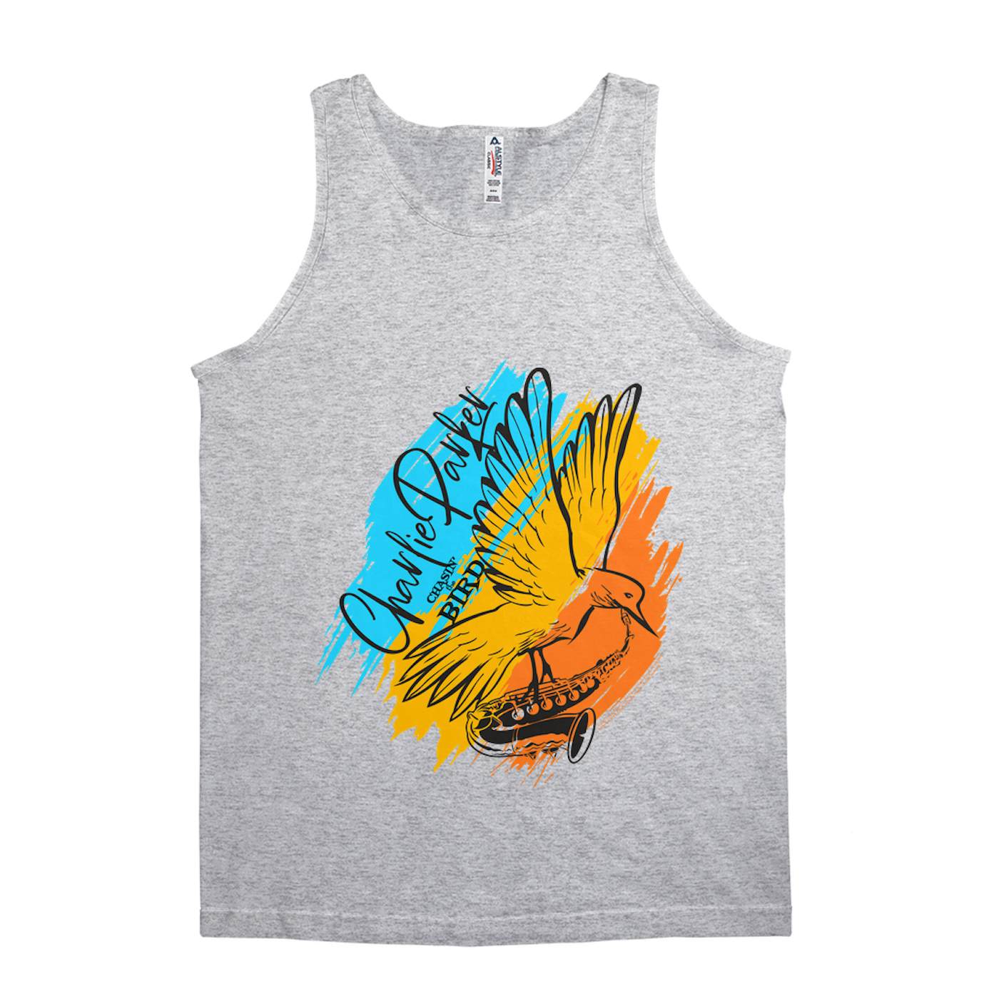 Charlie Parker T-Shirt | Chasin' The Bird Colorful Brush Stroke Image Charlie Parker Shirt