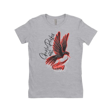 Charlie Parker Ladies' Boyfriend T-Shirt | Chasin' The Bird Black And Red Design Charlie Parker Shirt