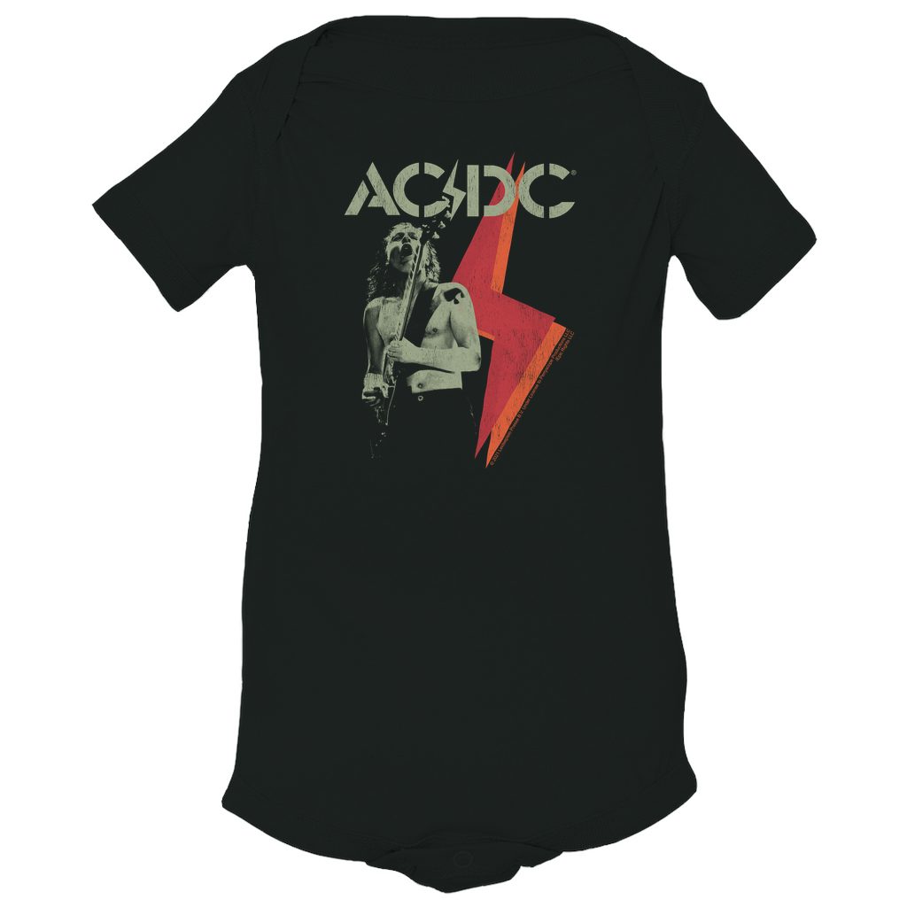 AC/DC Short Sleeve Bodysuit | Angus Young Concert Photo Lighting Design ...
