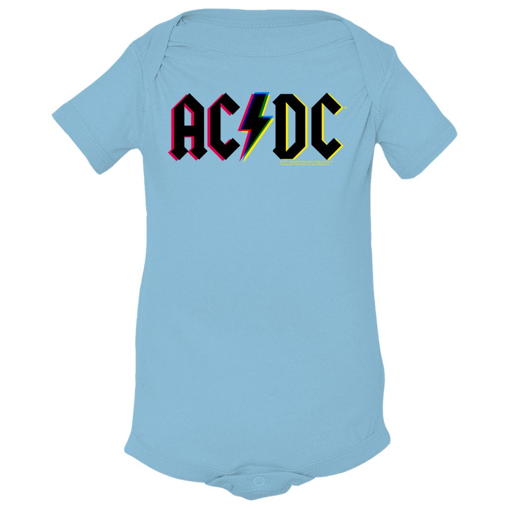 AC/DC Neon Glitch Logo Onesie (Merchbar Exclusive)