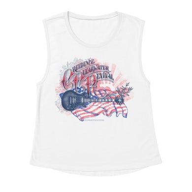 Creedence Clearwater Revival Ladies' Muscle Tank Top | America And Music Creedence Clearwater Revival Shirt