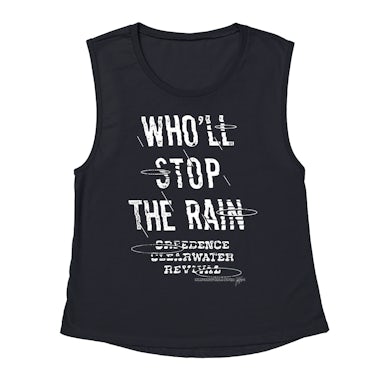 Creedence Clearwater Revival Ladies' Muscle Tank Top | Who'll Stop The Rain Creedence Clearwater Revival Shirt