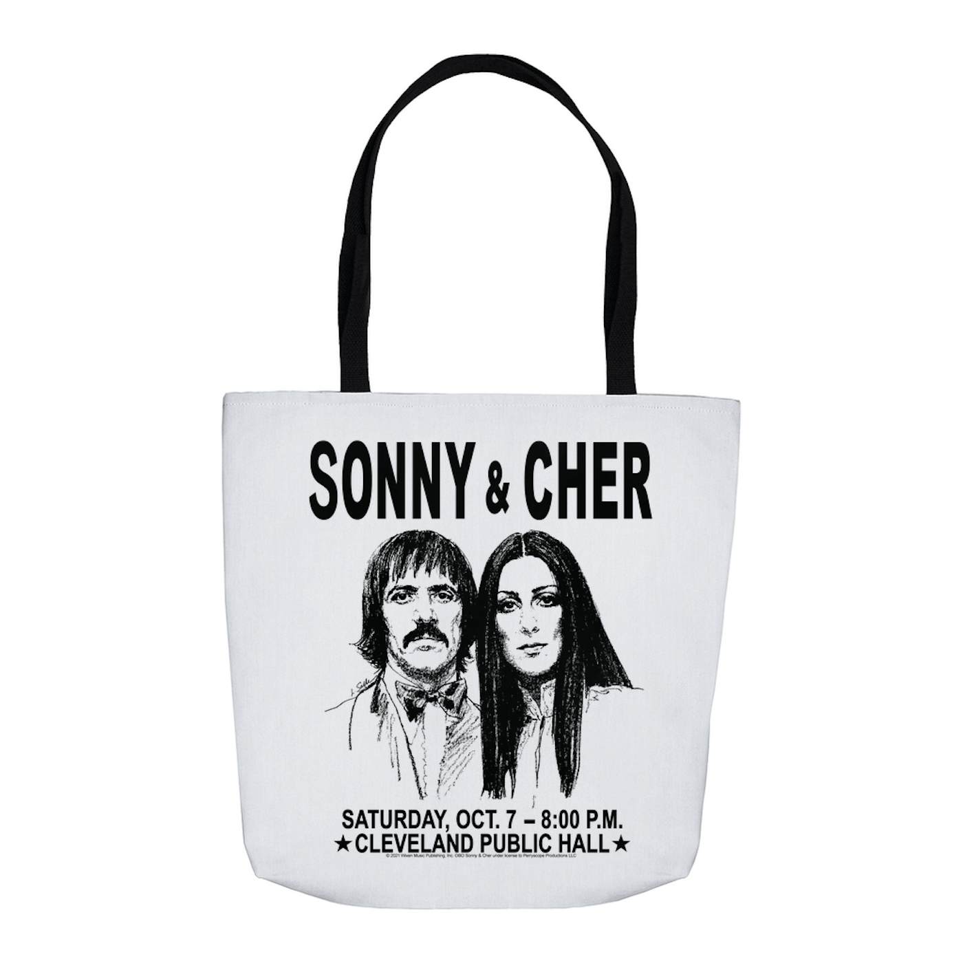 Sonny & Cher Tote Bag | Cleaveland Hall Concert Poster Bag (Merchbar Exclusive)