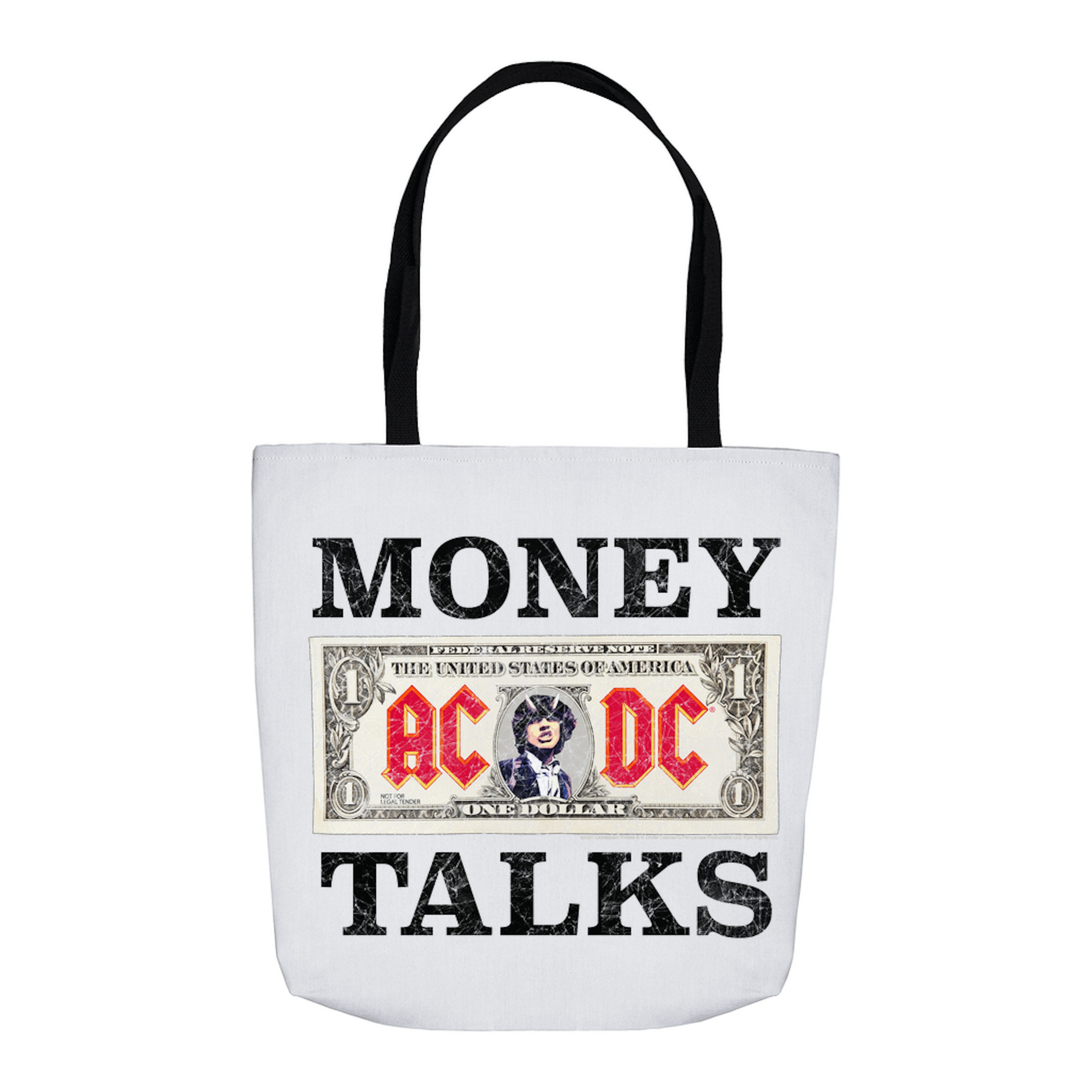 AC/DC Tote Bag | Money Talks Design Bag (Merchbar Exclusive)