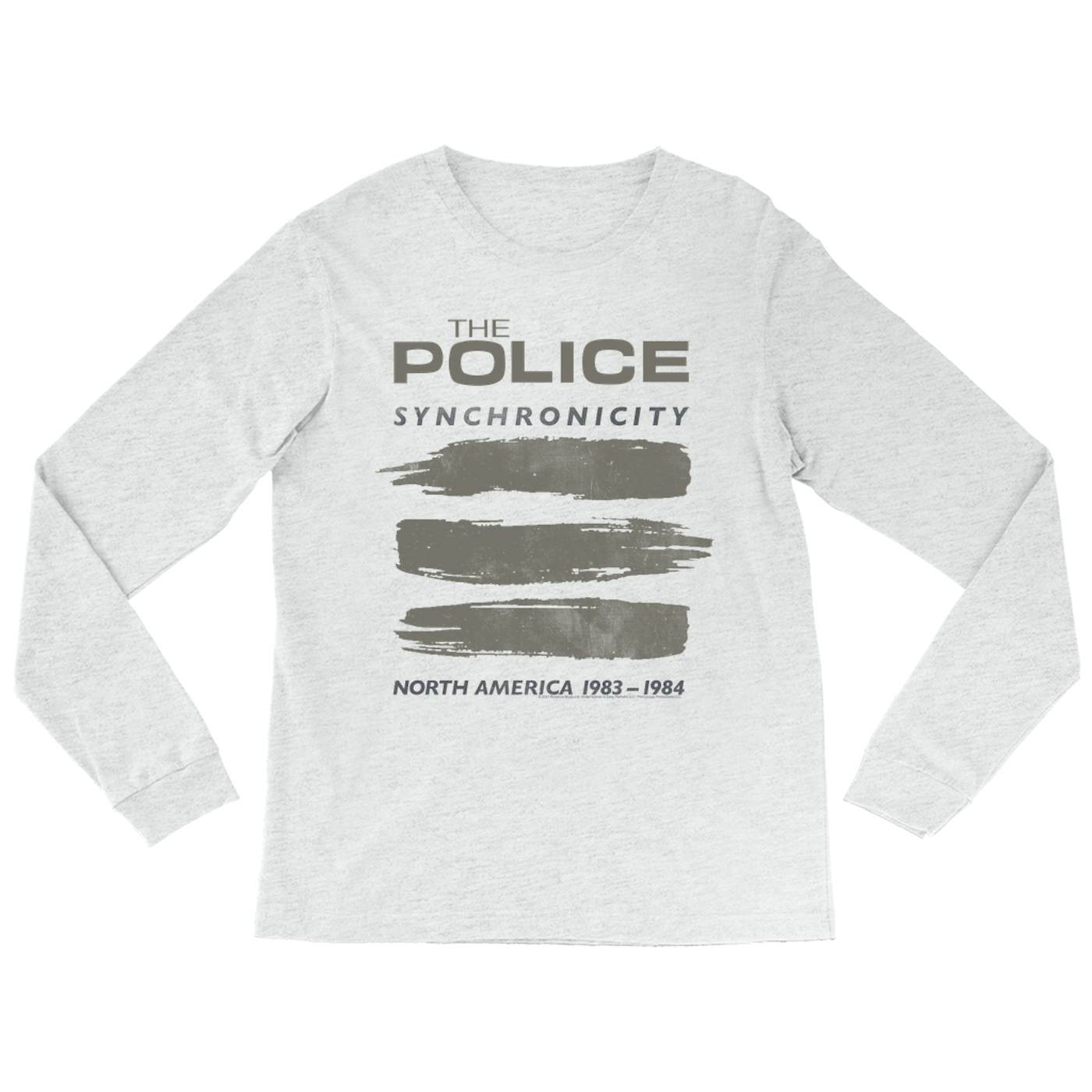 The Police Heather Long Sleeve Shirt | Synchronicity North America Tour 1983 - 1984 The Police Shirt