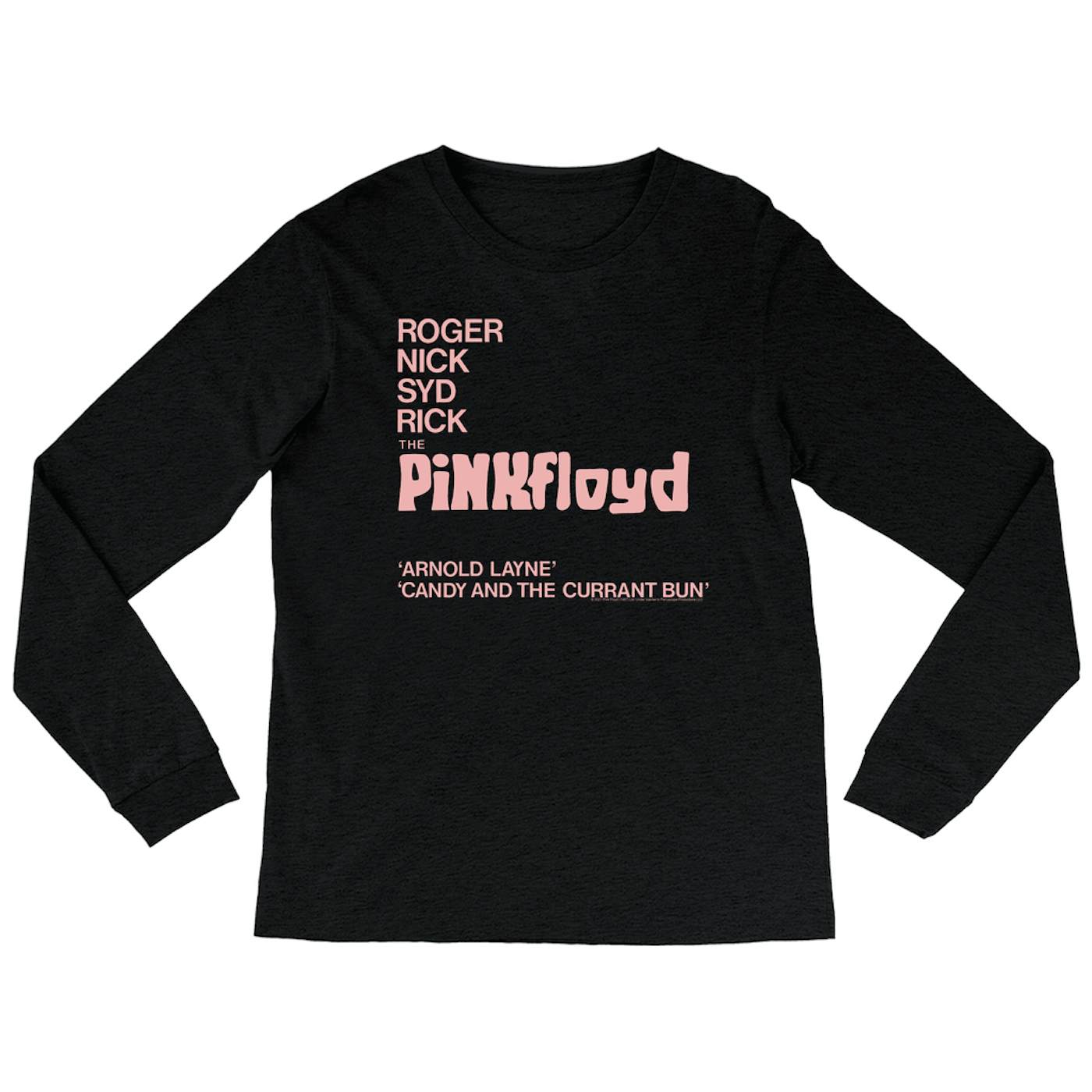 Pink Floyd Heather Long Sleeve Shirt | Album Cover Featuring Arnold Layne Pink Floyd Shirt