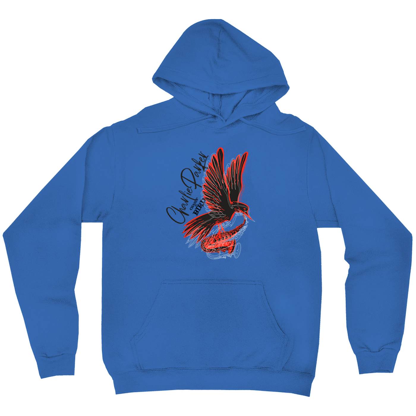 Charlie Parker Hoodie | Chasin' The Bird Black And Red Design