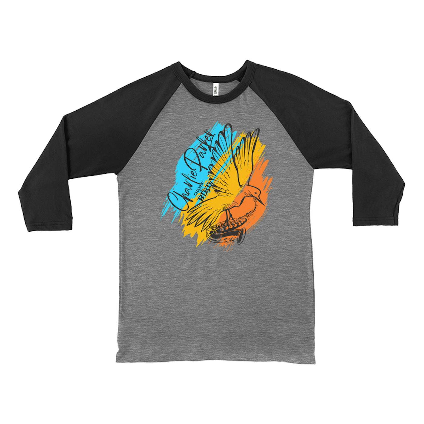 Charlie Parker T-Shirt | Chasin' The Bird Colorful Brush Stroke Image Charlie Parker Shirt