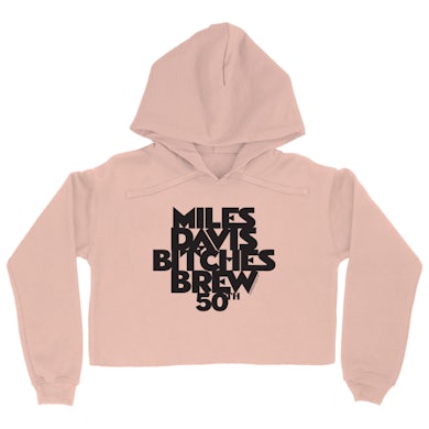 Miles Davis Hoodie | 50th Anniversary Bitches Brew Logo Black Miles Davis Crop Hoodie