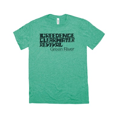 Creedence Clearwater Revival Triblend T-Shirt | Green River Distressed Creedence Clearwater Revival Shirt