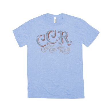 Creedence Clearwater Revival Triblend T-Shirt | C.C.R. Distressed Design Creedence Clearwater Revival Kids Shirt