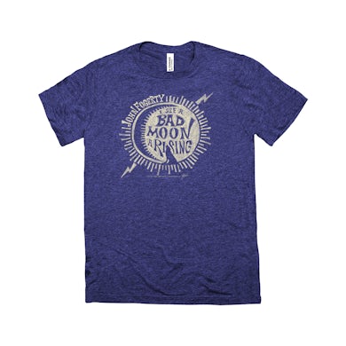 Creedence Clearwater Revival Triblend T-Shirt | Bad Moon Rising Design Creedence Clearwater Revival Shirt