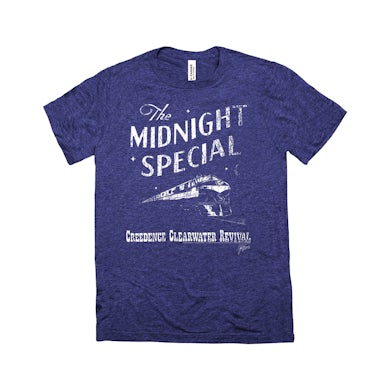 Creedence Clearwater Revival Triblend T-Shirt | The Midnight Special Distressed Creedence Clearwater Revival Shirt